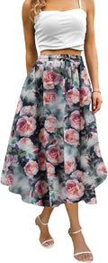 Maxi Skirts for Women with Pockets Long Midi Length Casual Skirt also