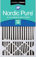 Nordic Pure 16x25x5 MERV 14 Plus Carbon Replacement Filter - Odor