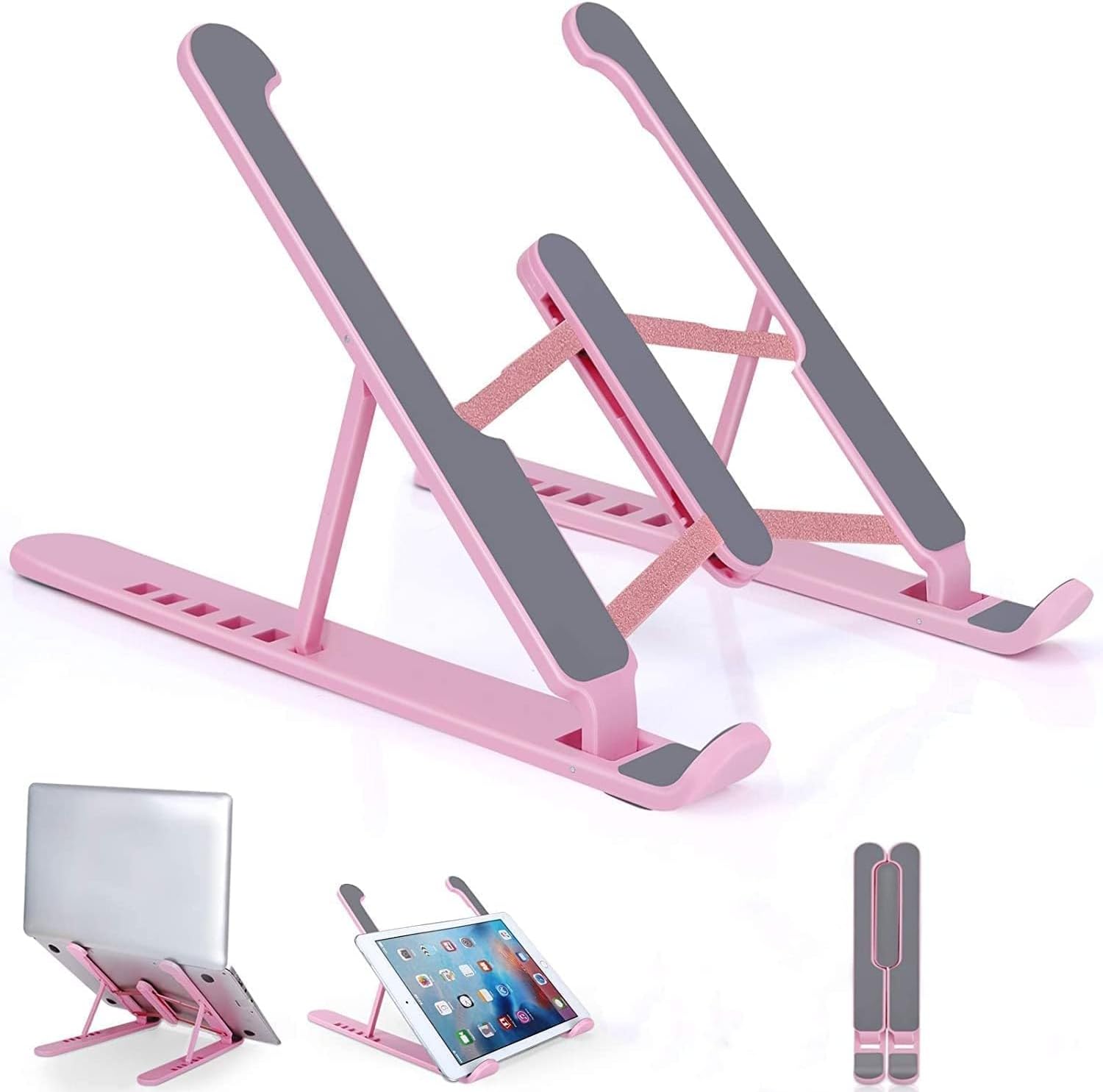 Adjustable Portable Laptop Stand - Ergonomic Desk Riser