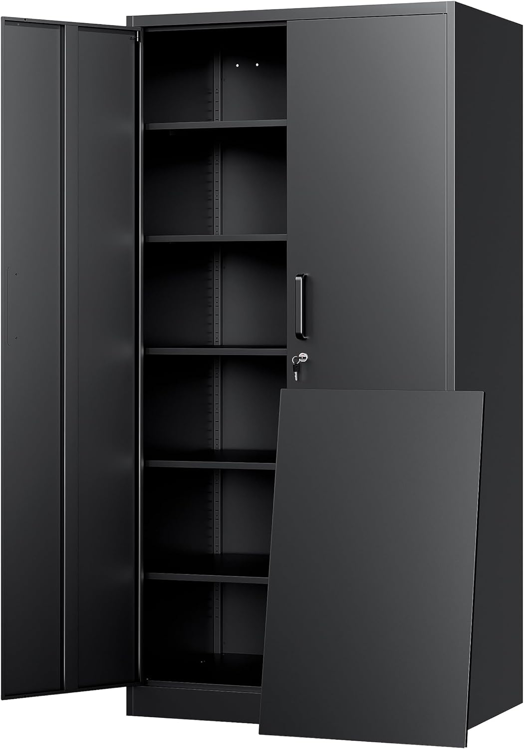 Yizosh Metal Storage Cabinet with Lock - Durable 72in Garage Unit