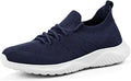 Women's Slip-On Memory Foam Walking Tennis Shoes - Lightweight Casual