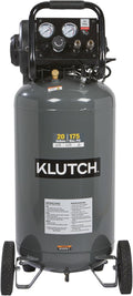 Klutch 20-Gallon Air Compressor 2 HP 175 PSI - Reliable Workshop Power