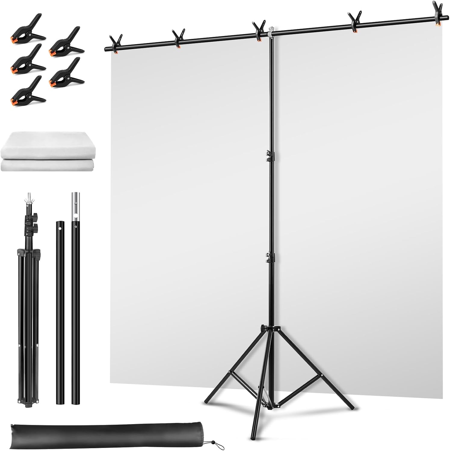 Portable Green Screen Backdrop Kit for Photography and Streaming