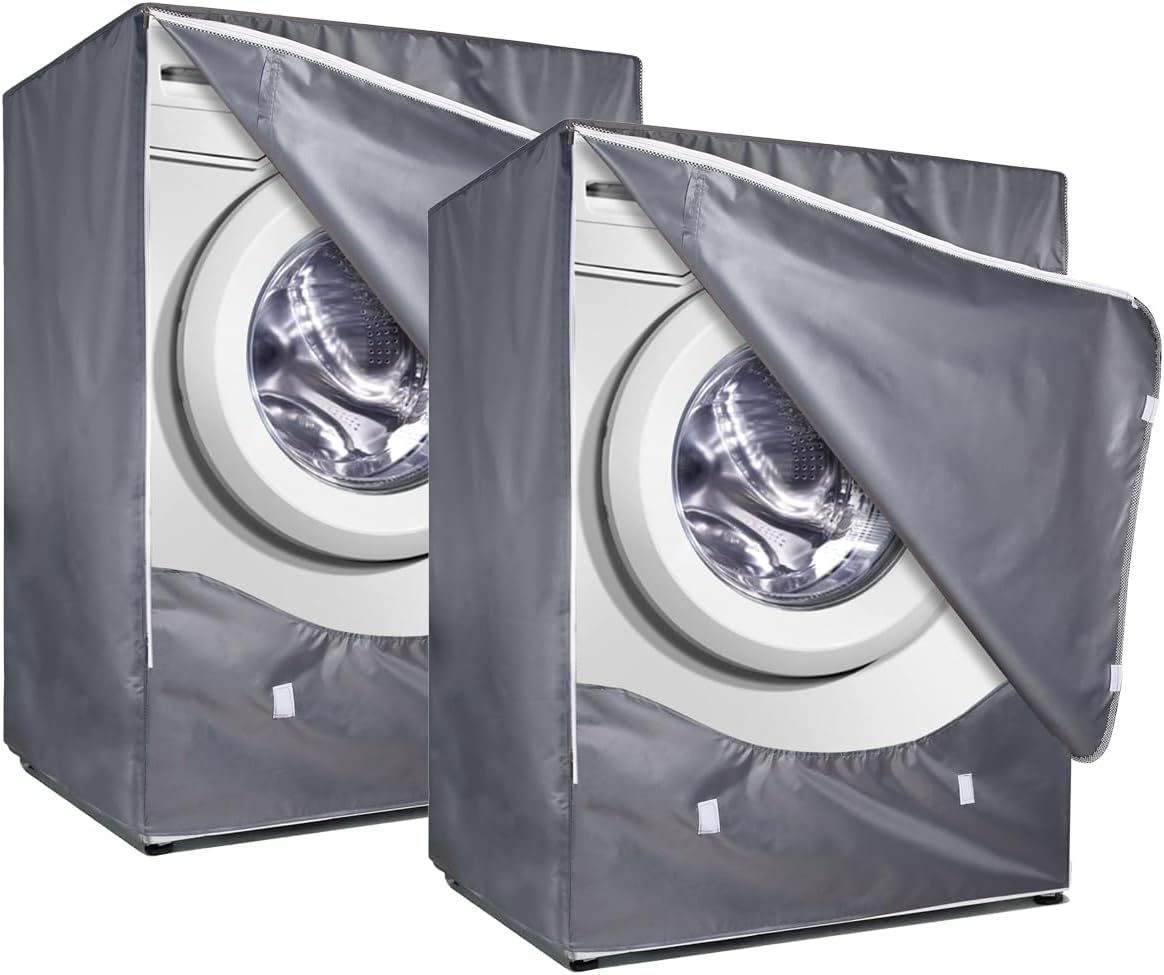 Durable Waterproof Washer and Dryer Covers with Zipper Design