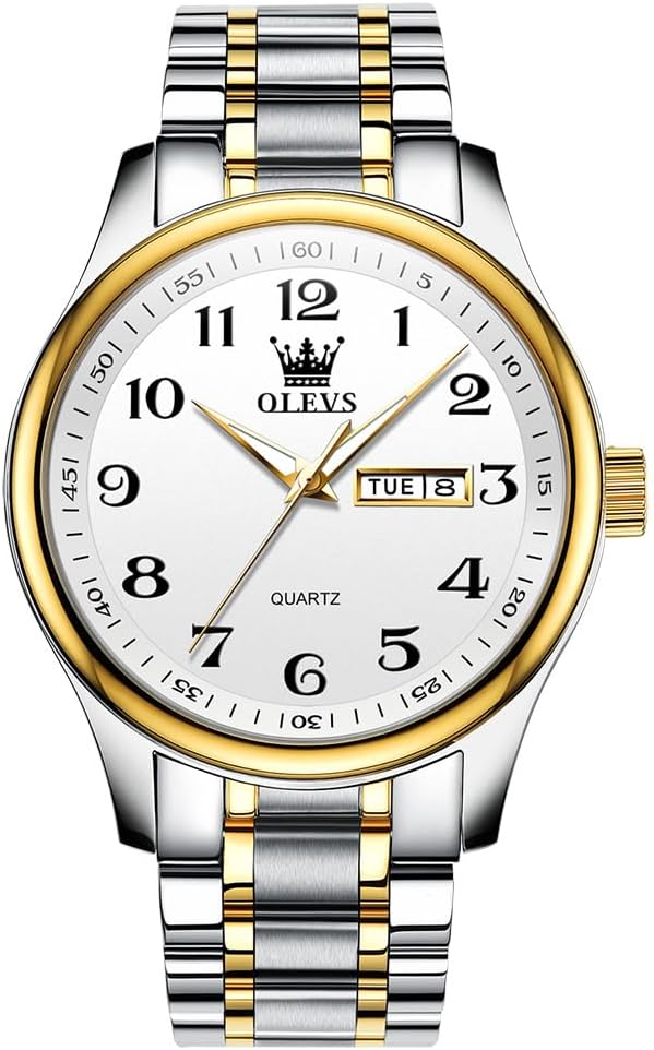 Classic Men's Analog Quartz Watch - Easy Read, Waterproof Dial
