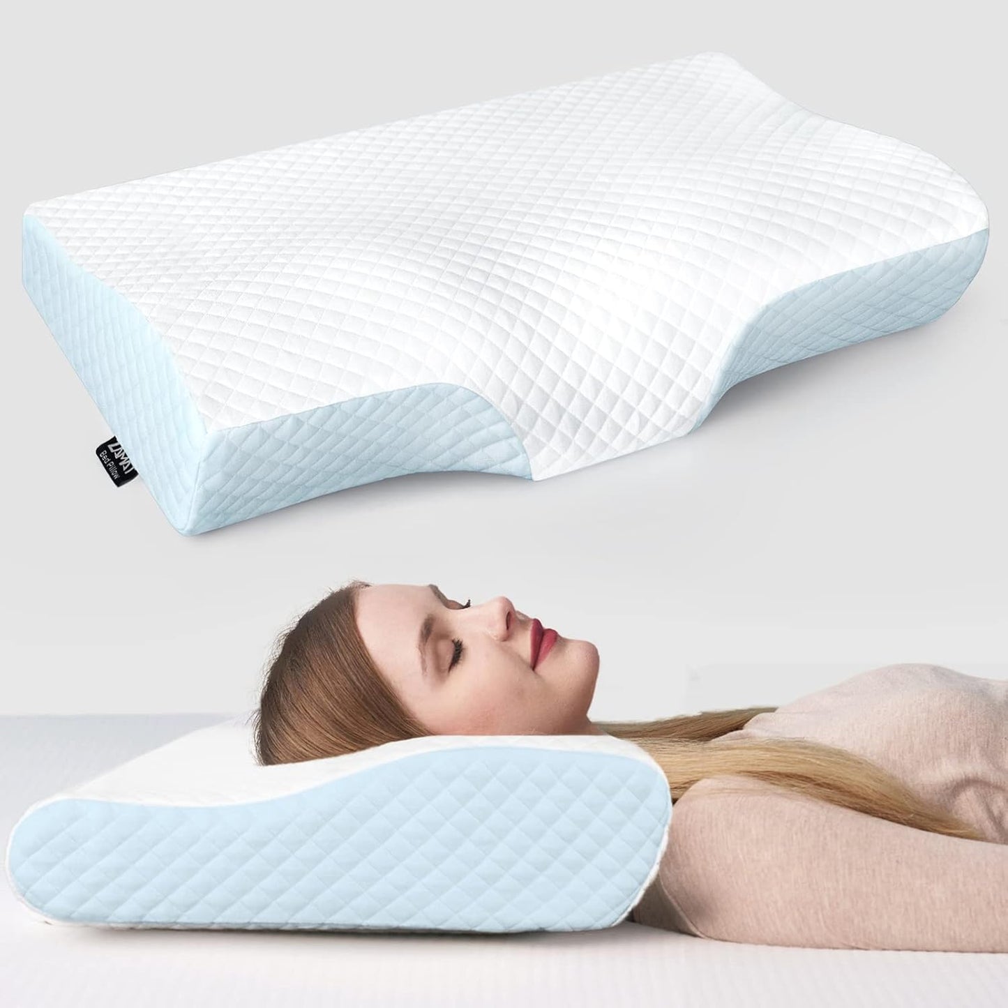 ZAMAT Memory Foam Pillow for Neck Pain Relief and Comfort
