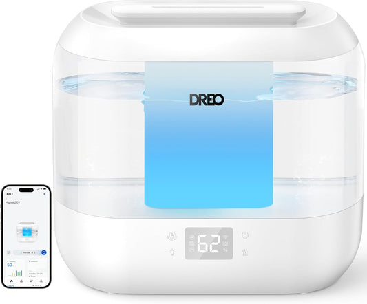 Dreo Smart Humidifier for Bedroom with Voice Control & Nightlight