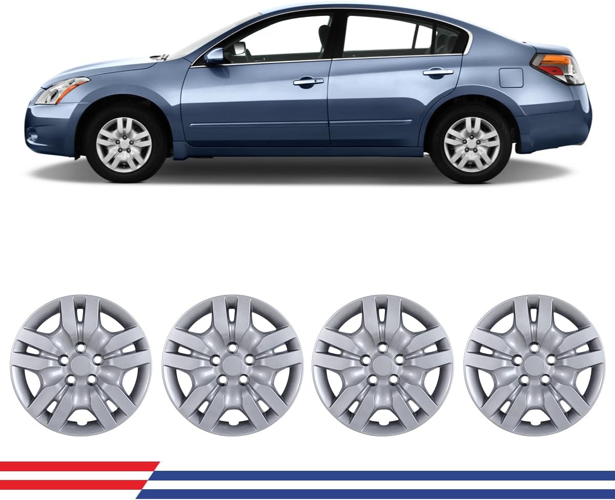 Winjet Hubcaps Wheel Covers for Nissan Altima 2007-2012 Models