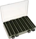 Double Sided 14 Compartments Fishing Tackle Box - Compact Waterproof