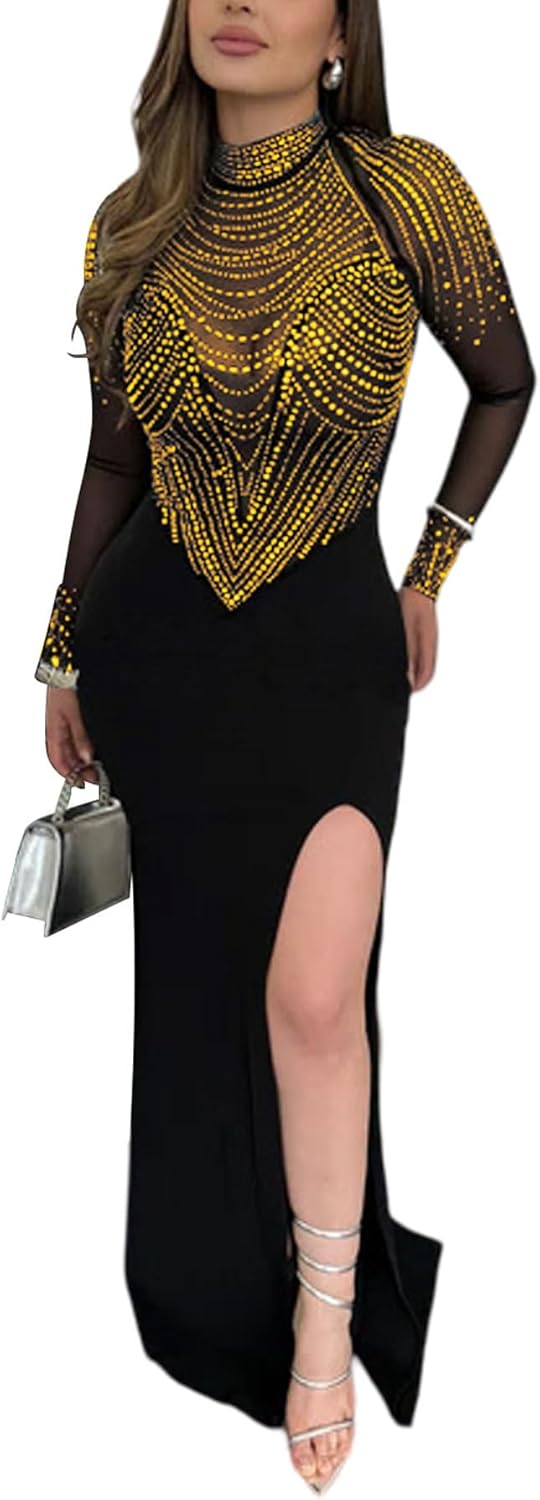 Elegant Rhinestone Sleeveless Party Dress for Nightlife Events