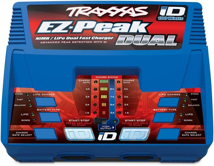 Traxxas EZ-Peak Plus Dual Charger for NIMH and LiPO Batteries