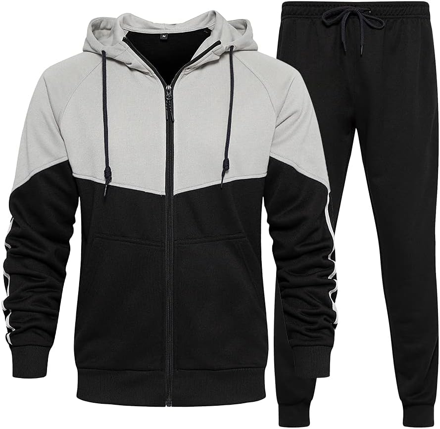 MANTORS Men's Hooded Athletic Tracksuit for Casual Comfort