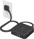 Surge Protector Flat Extension Cord 5FT - Slim 7-in-1 Power Strip