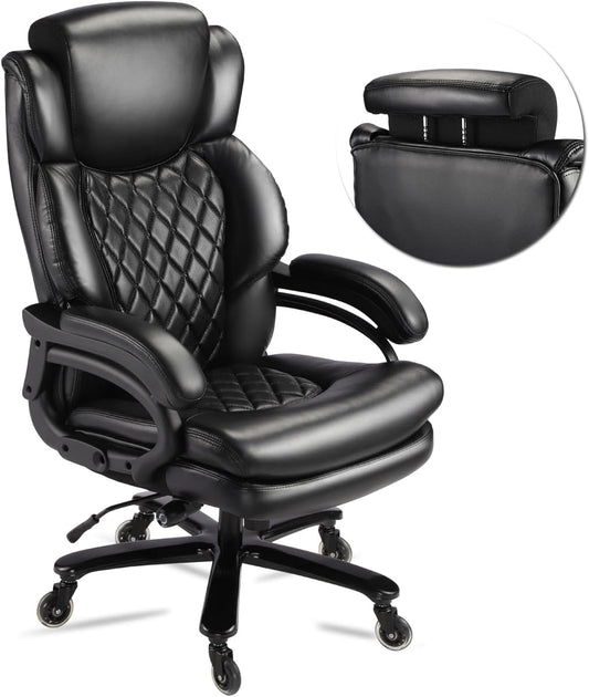 500lbs Executive Office Chair for Heavy People - Comfort & Support!