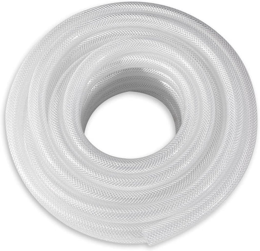 DAVCO 50 ft Heavy Duty Braided Clear Plastic Vinyl Tubing