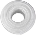 1 in ID 25 ft Braided Clear Vinyl Tubing - Flexible, High Pressure