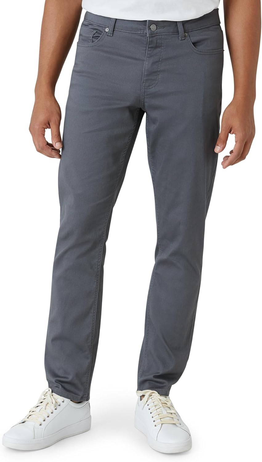 DKNY Mens Slim Fit Business Casual Pants for Everyday Wear