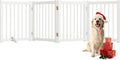 Solid Wood Freestanding Pet Gate - 4 Panels 24in - Folding Safety