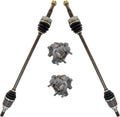 TRQ Drivetrain Kit CV Axle Shaft Assembly Wheel Hub Bearing Assembly
