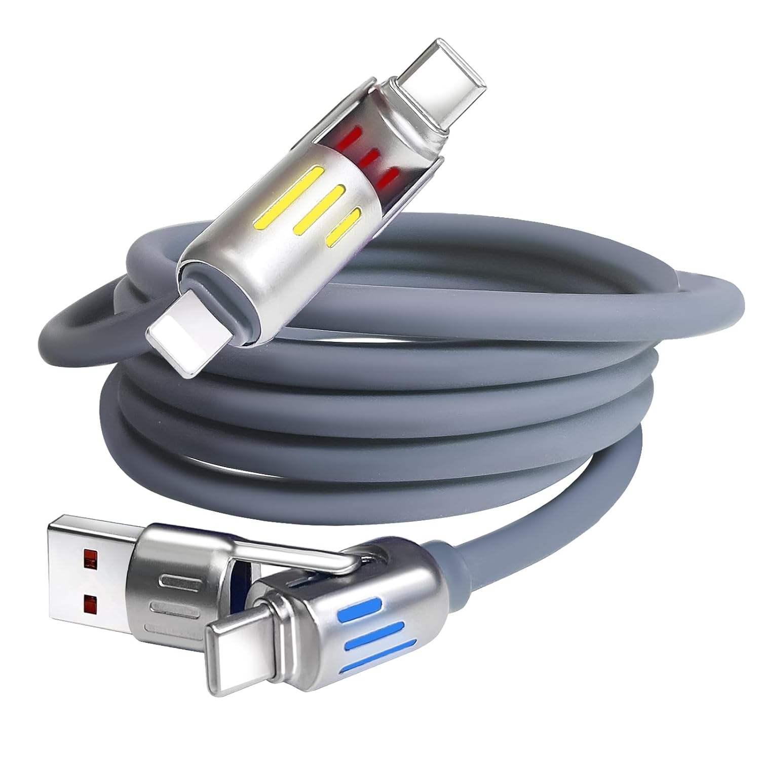 4-in-1 Fast Charging Cable with Breathing Light - Dr.LexMoss