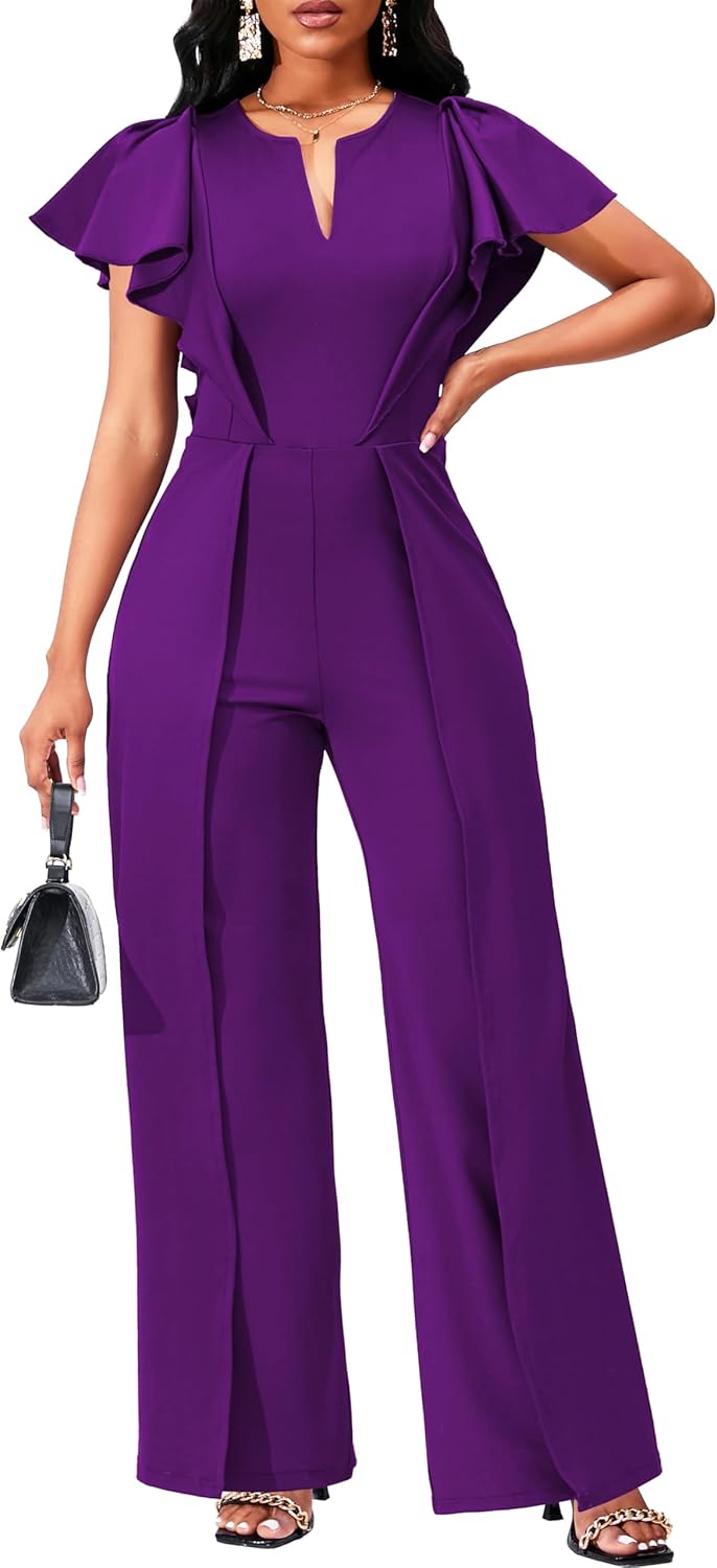 Elegant Jumpsuits for Women - Dressy Formal Casual Long Pants