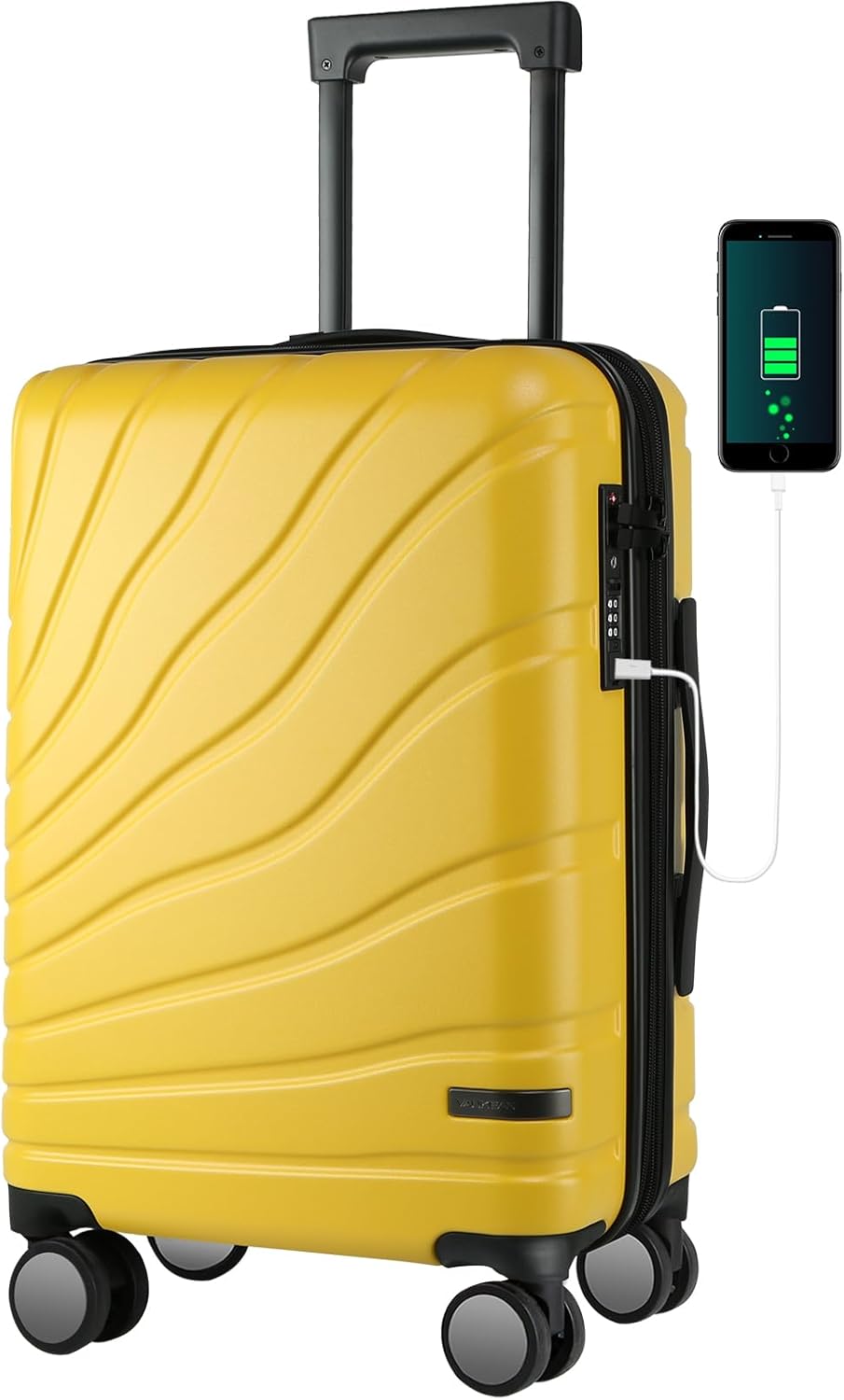 VANKEAN Carry On Luggage with Spinner Wheels & TSA Lock