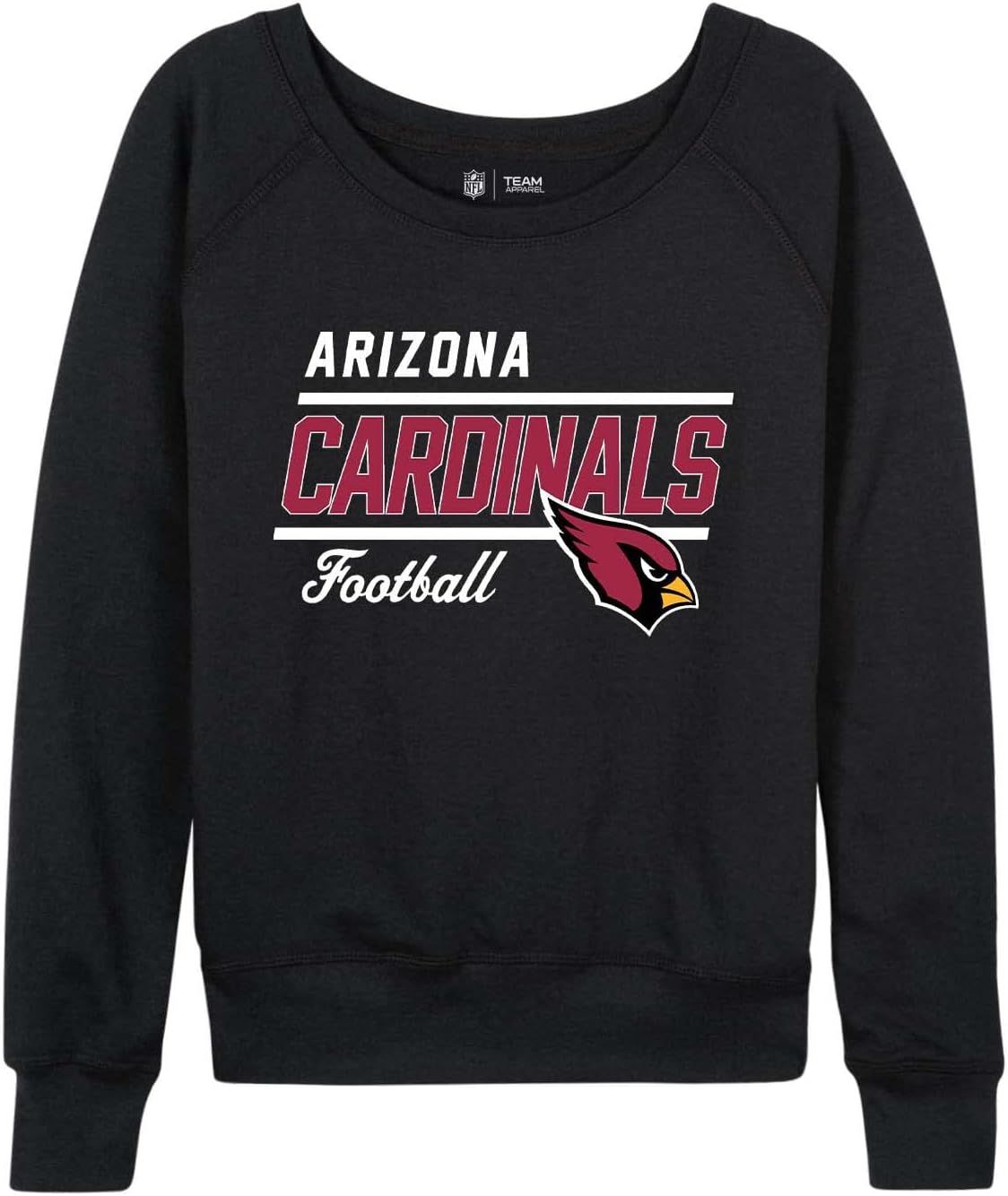 Arizona Cardinals Womens Slouchy Crew Neck Pullover for Fans