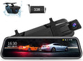 Jansite 10'' Rear View Mirror Dash Cam | 1080P Full Touch Screen | Night Vision