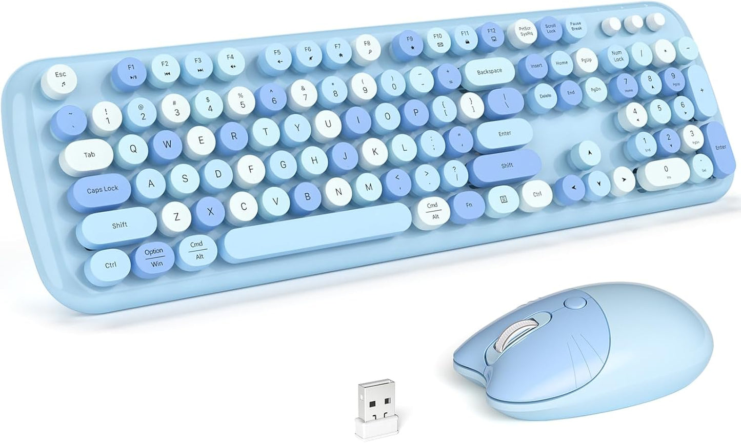 Effortless Typing with KNOWSQT Pale Blue Combo