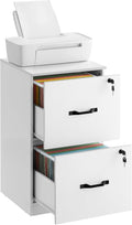 VASAGLE 2-Drawer File Cabinet with Lock - Compact Vertical Organizer