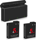 Osmo Action 5 Pro/4/3 Battery Charger Kit 2-Pack - Long Life 2100mAh