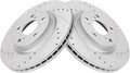 TRQ Front Performance Brake Rotors Set for 2012-2016 Honda CR-V