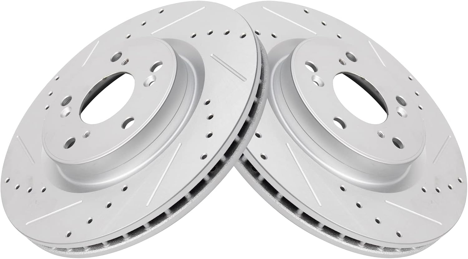 TRQ Front Performance Brake Rotors Set for Honda CR-V 2012-2016