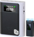 Voice Amplifier Wireless Microphone with Magnetic Lavalier - Clear