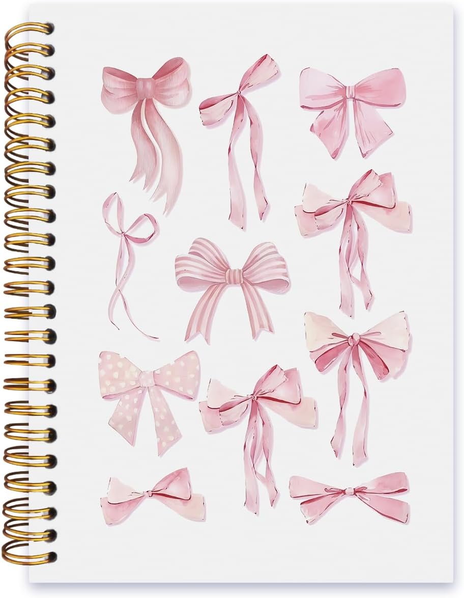 Pink Preppy Spiral Notebook - Stylish & Functional