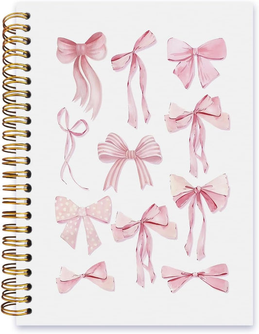 Pink Preppy Spiral Notebook - Stylish & Functional