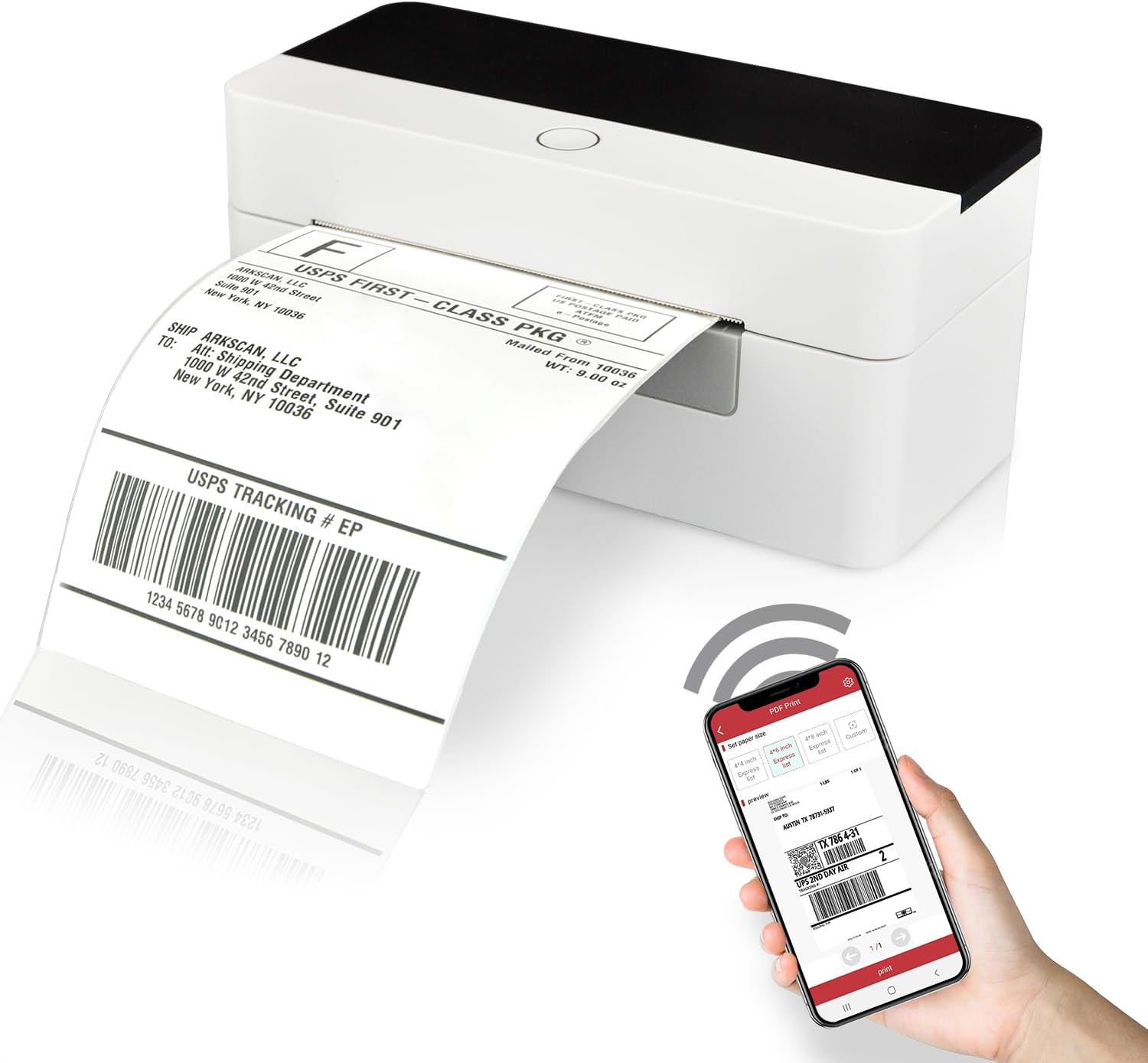 Fast Wireless Label Printer For Easy Shipping Gearmusthave