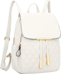 Quilted Trendy Leather Backpack Purse for Women - Chic Travel Bag