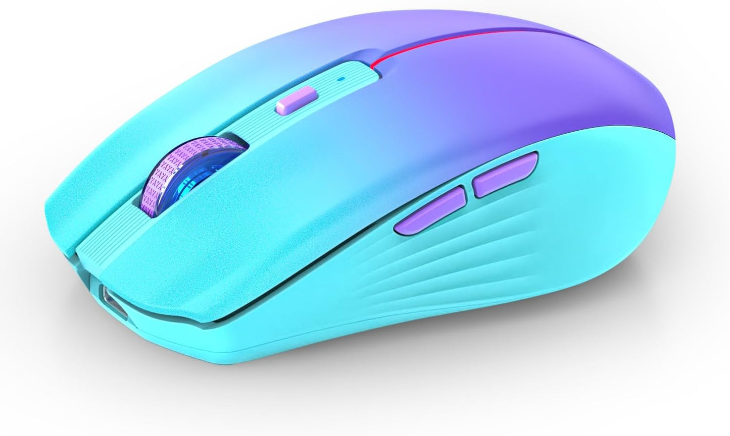 RAPIQUE Rechargeable Wireless Mouse: Silent & Tri-Mode Connectivity
