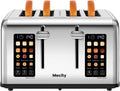 Mecity 4 Slice Toaster with Touch Screen Control - Smart Dual Panel