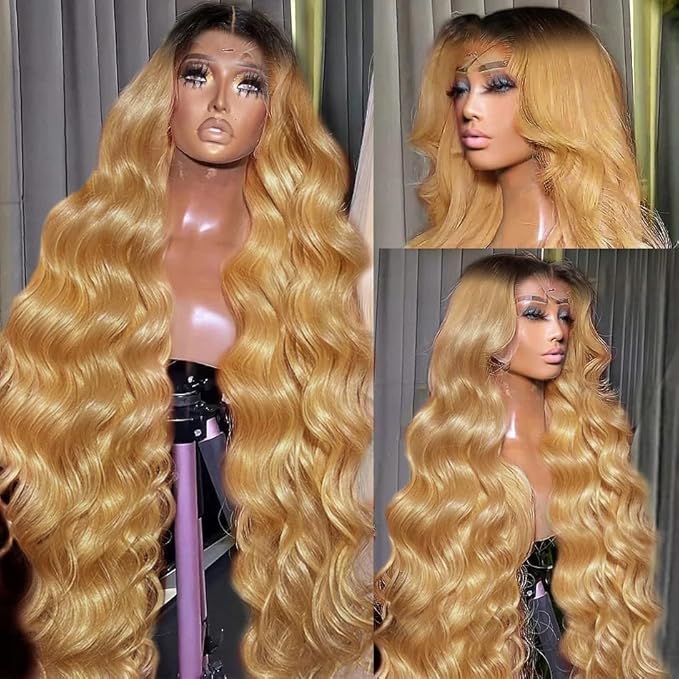 13x6 Honey Blonde Lace Front Wigs Human Hair for Women