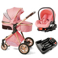 Baby Stroller Infant Bassinet Folding Pram for Newborns - Anti-Shock