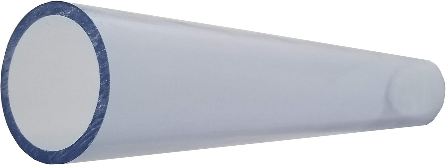 2 Inch Diameter Clear PVC Schedule 40 Pipe for Various Uses