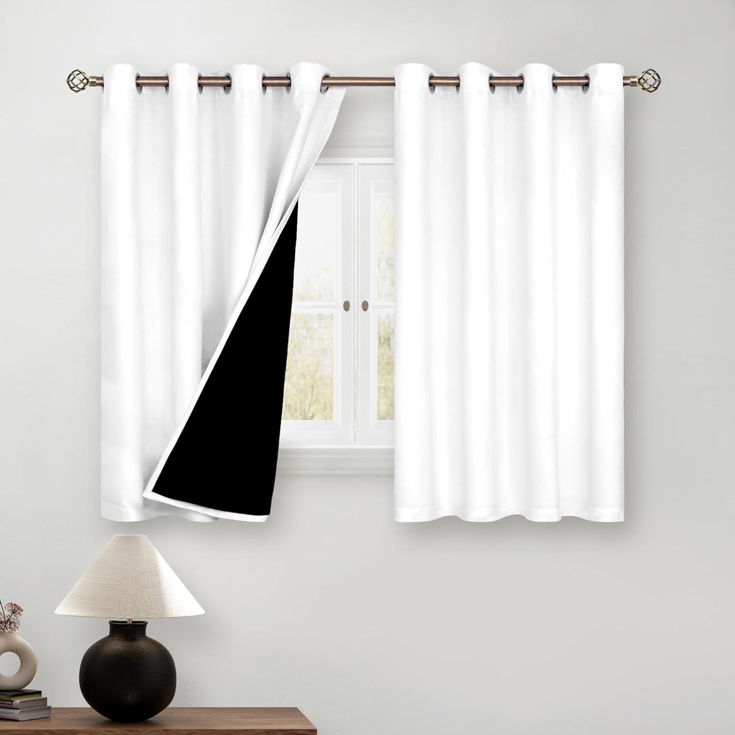 BGment Short Blackout Curtains for Bedroom - 54 Inch Length