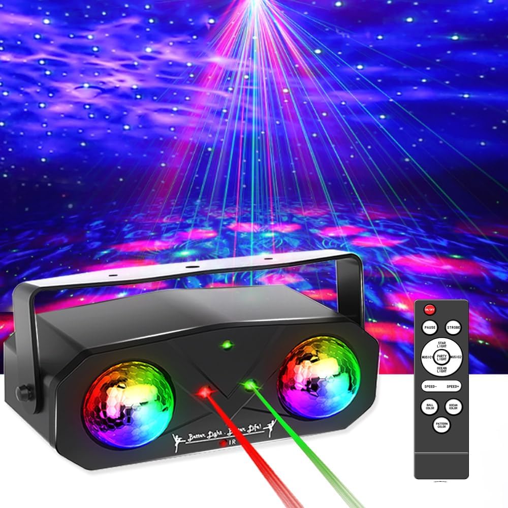 Starry Sky Projector Ocean Wave Projector 3 in 1 Home Light
