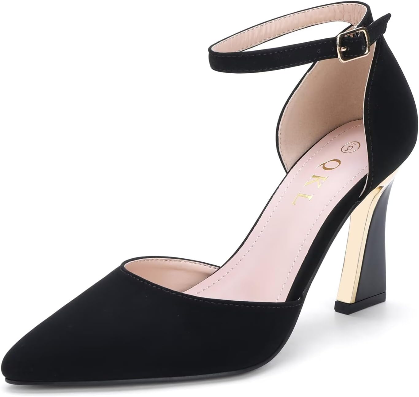 QKL Women's Closed Toe Pointed Heels Pumps for Every Occasion