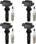 BDFHYK Ignition Coil Pack UF540 and Iridium Spark Plugs for Mazda
