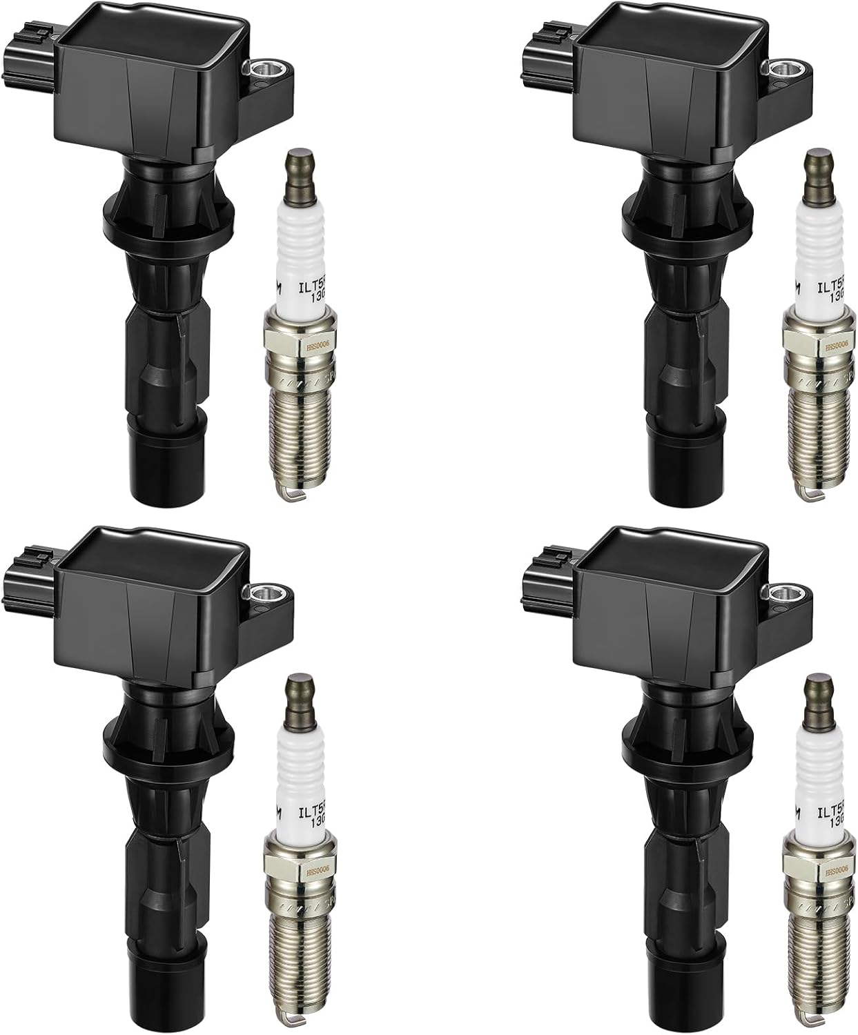 BDFHYK Ignition Coil Pack UF540 and Iridium Spark Plugs for Mazda