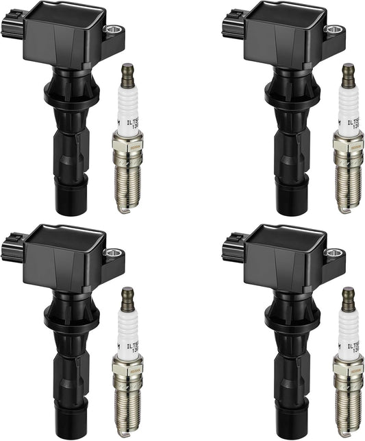 BDFHYK Ignition Coil Pack UF540 and Iridium Spark Plugs for Mazda