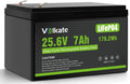 24V 25.6V 7Ah LiFePO4 Lithium Battery - Long-Life Deep Cycle